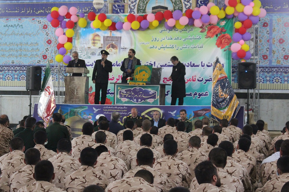 سربازان وظيفه در شيروان سر بر آستان مهربان  رضوي نهادند