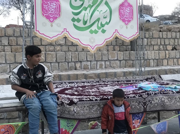 جشن نيمه شعبان به همت نوجوانان مسجد صاحب الزمان (عج)  منطقه حر بجنورد در جوار يادمان  شهدا