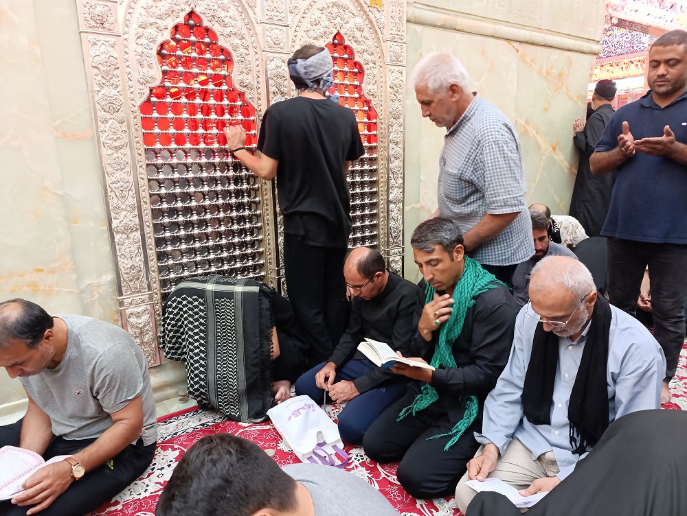 همراه  اهالي مسجد خراسان شمالي  در قاب مرور مشايه حسين(ع)