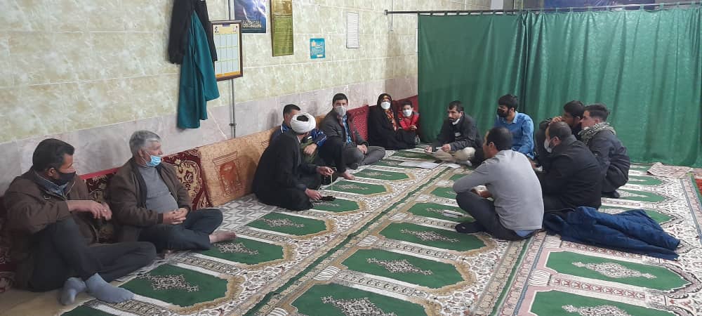 همراهي ارکان مسجد در روستاي علي آباد در برگزاري دومين سالگرد سردار دلها