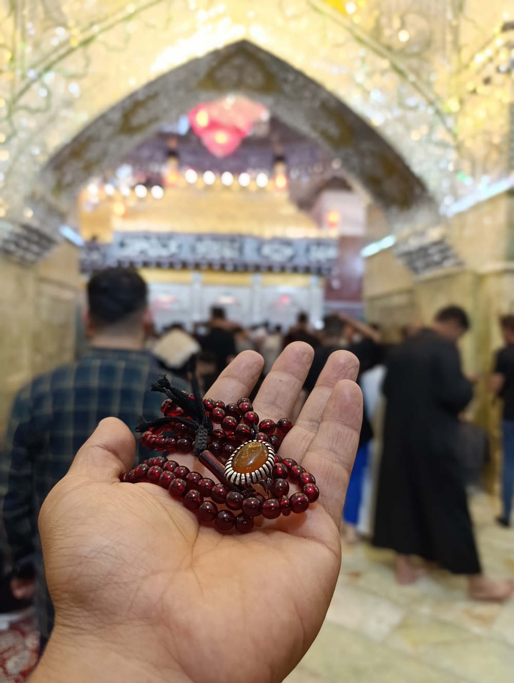 همراه  اهالي مسجد خراسان شمالي  در قاب مرور مشايه حسين(ع)