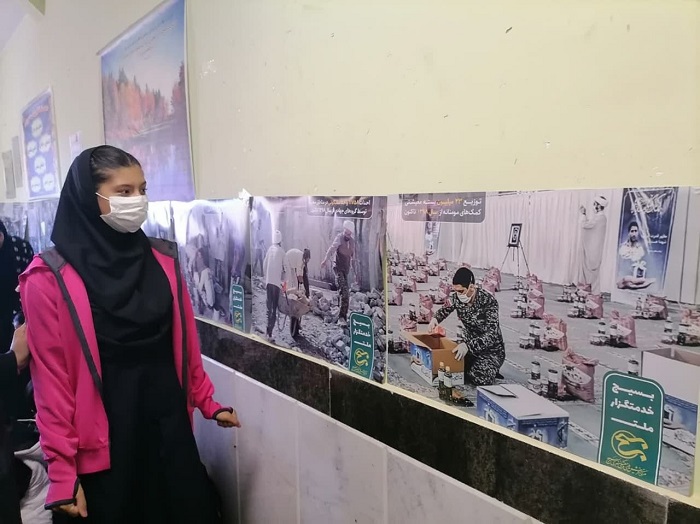 همزمان با هفته بسيج؛ برگزاري کارگاه آموزشي «جهاد تبيين» و نمايشگاه عکس سير خدمتگزار ملت ويژه دختران دانش آموز اسفرايني