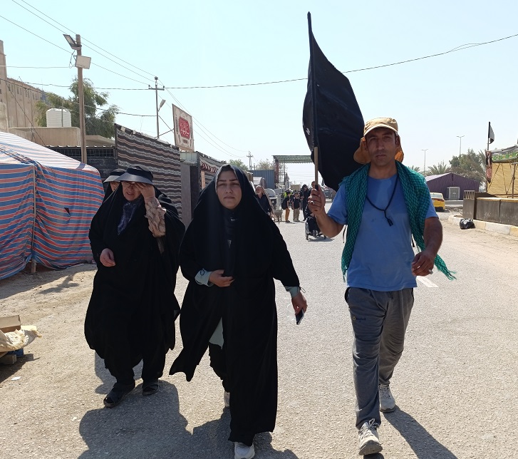 همراه  اهالي مسجد خراسان شمالي  در قاب مرور مشايه حسين(ع)