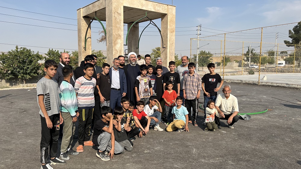 همراهي رئيس ستاد کانون هاي مساجد کشور با بچه هاي مسجد خراسان شمالي