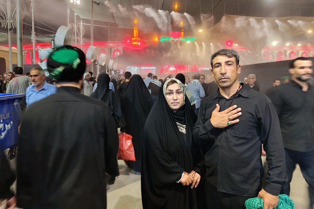 همراه  اهالي مسجد خراسان شمالي  در قاب مرور مشايه حسين(ع)